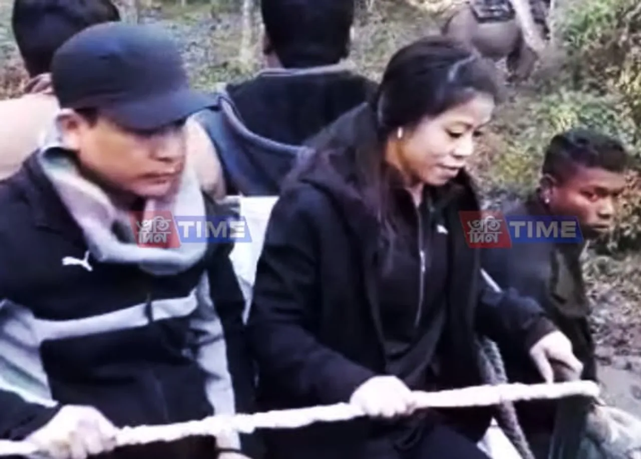 Mary Kom visits Kaziranga