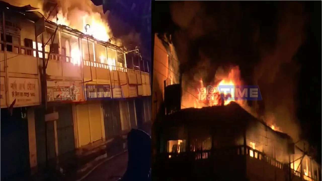Massive fire guts 20 shops in Tezpur