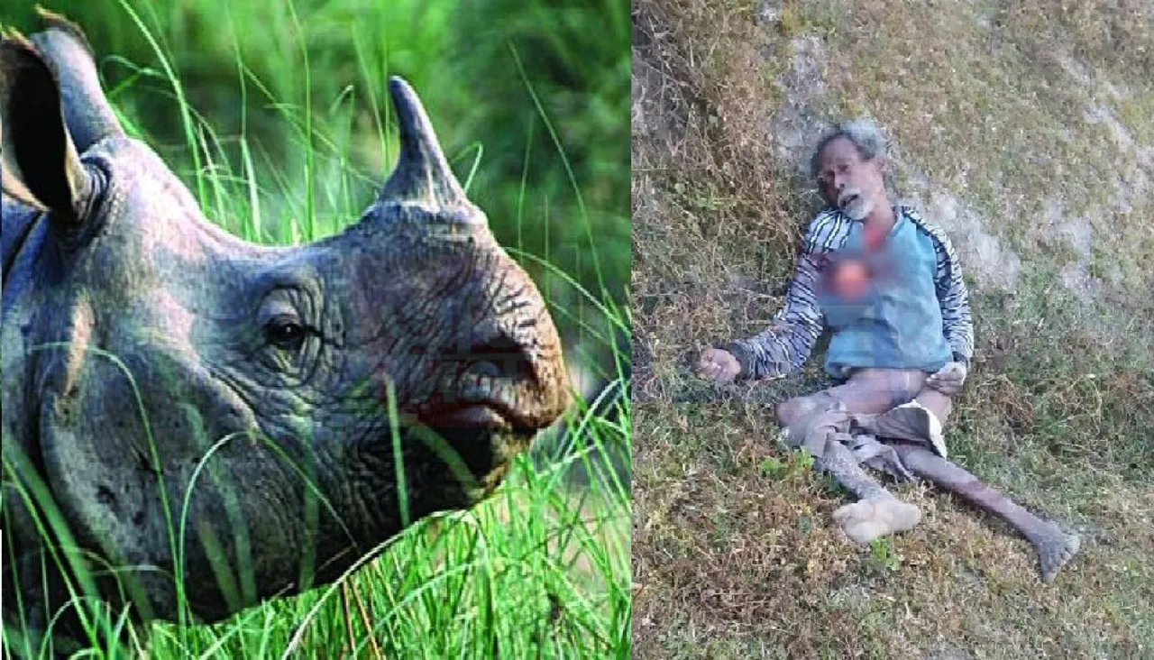 Man killed in rhino attack