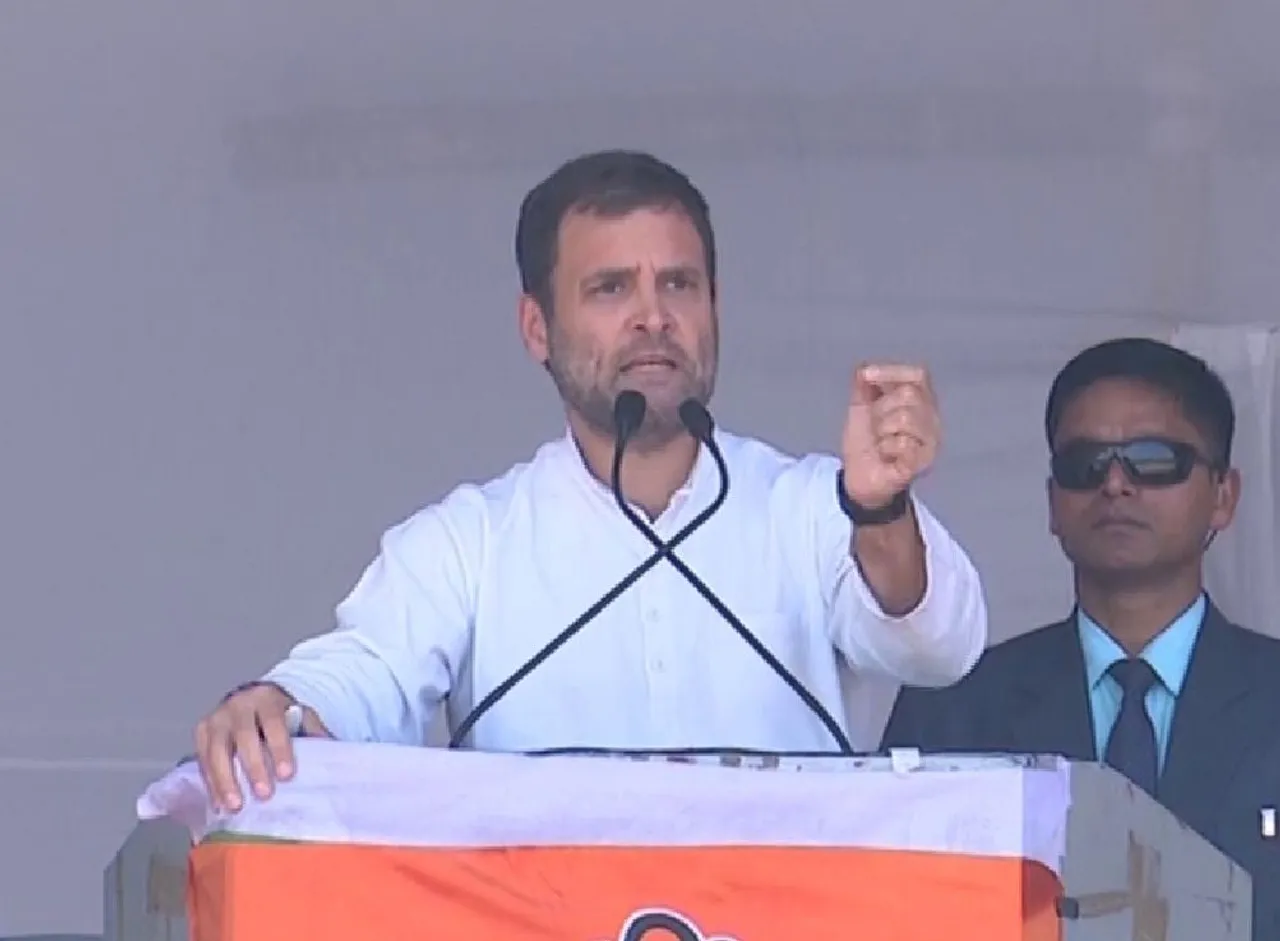 Rahul mocks BJP, RSS in Guwahati