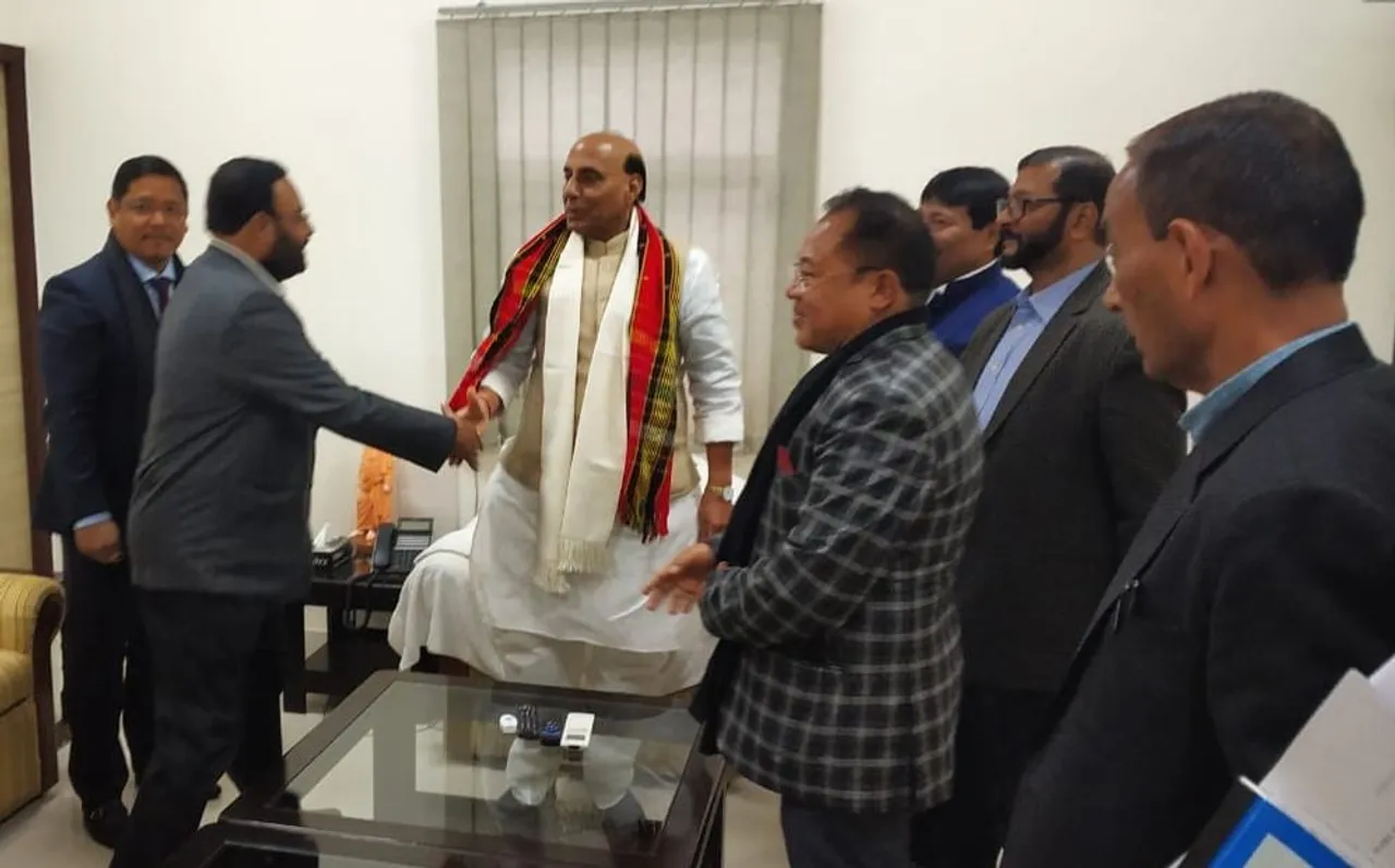 CAB: NE regional parties call on Rajnath Singh