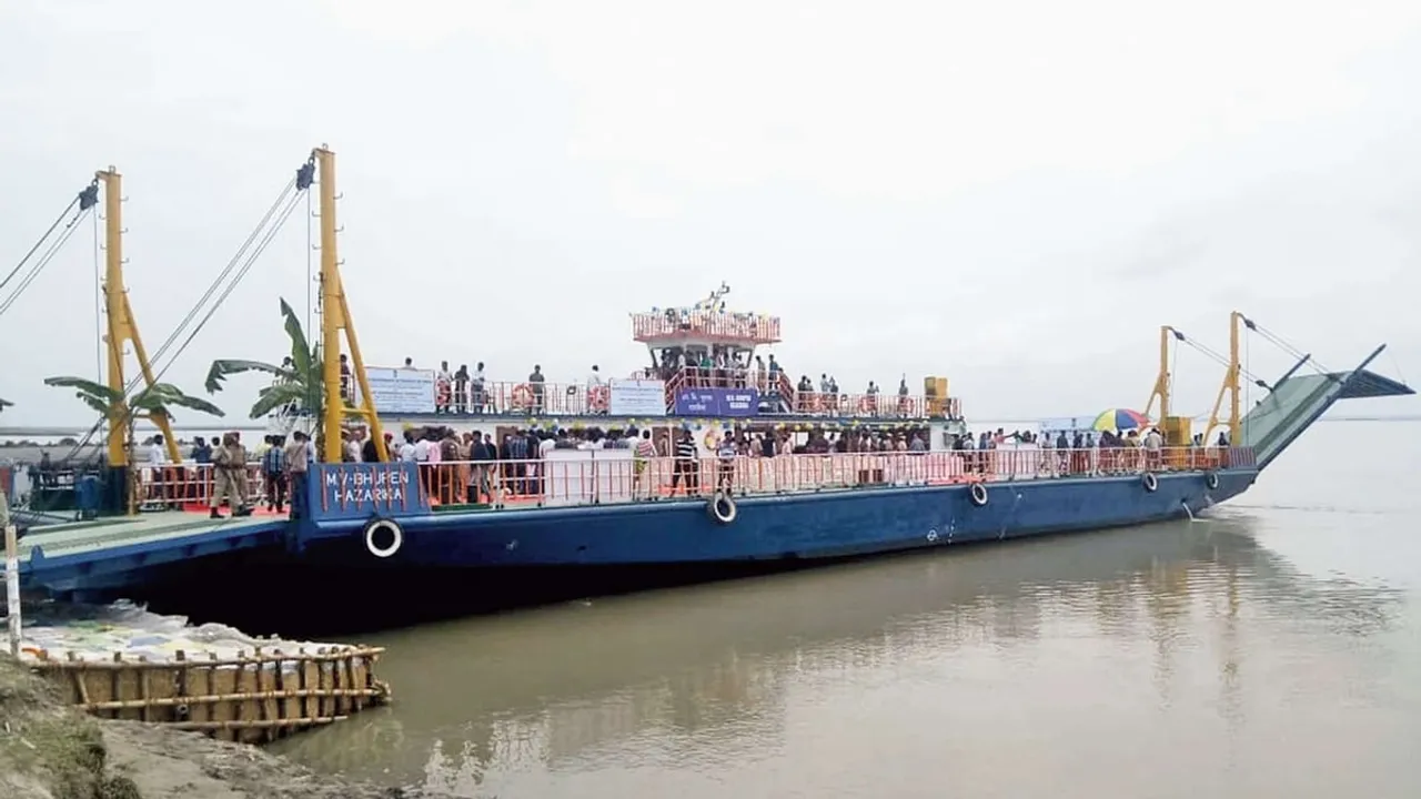 Ro-Ro vessel arrive at Guwahati, 30 cars at a time