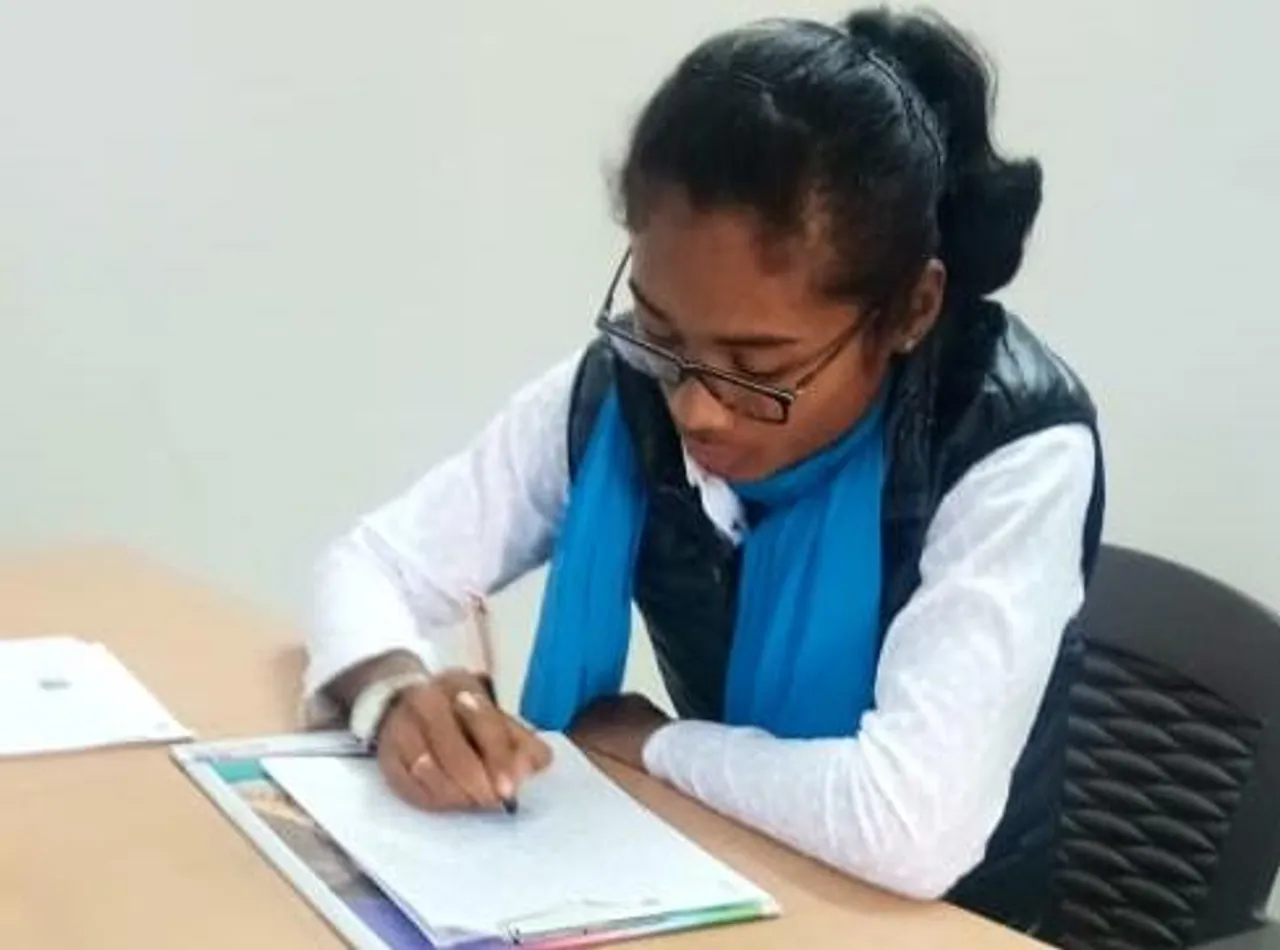 Hima appears class 12 board exam