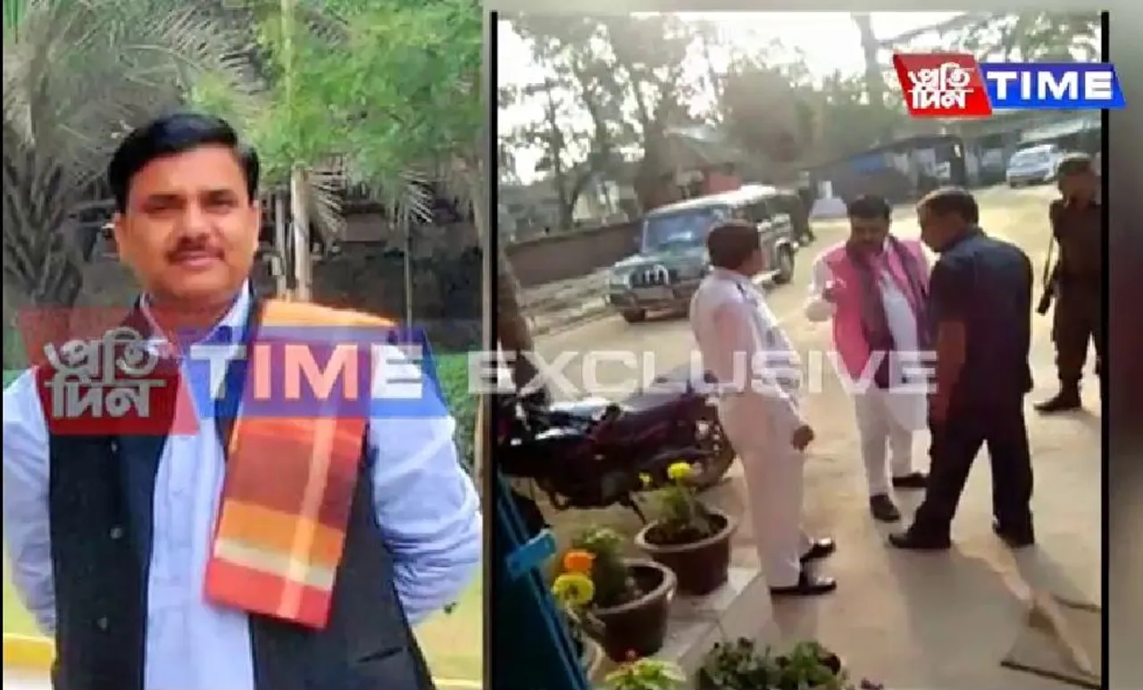 Sonari BJP Leader Threatens Police, Video Goes Viral