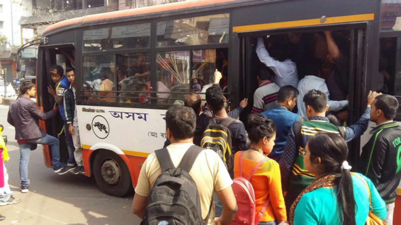 City bus commuters face problems in Guwahati