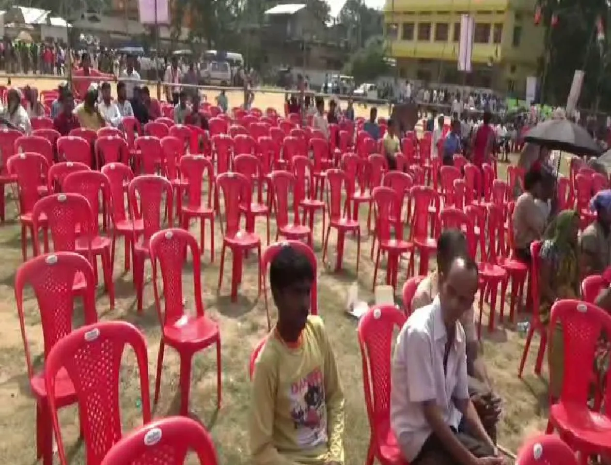 Empty chairs greet BJP leaders in Guwahati, Karimganj