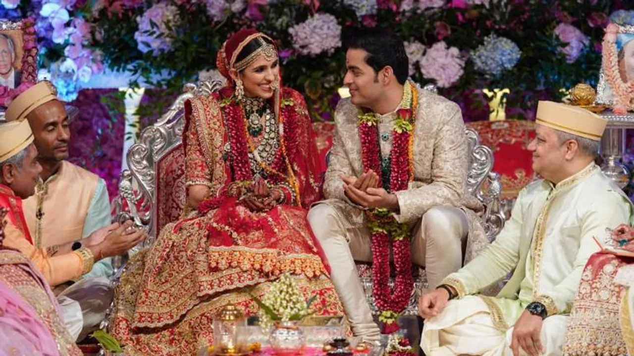 Akash Ambani weds Shloka Mehta