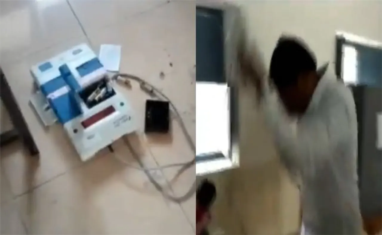 Andhra Pradesh candidate arrested for damaging EVM