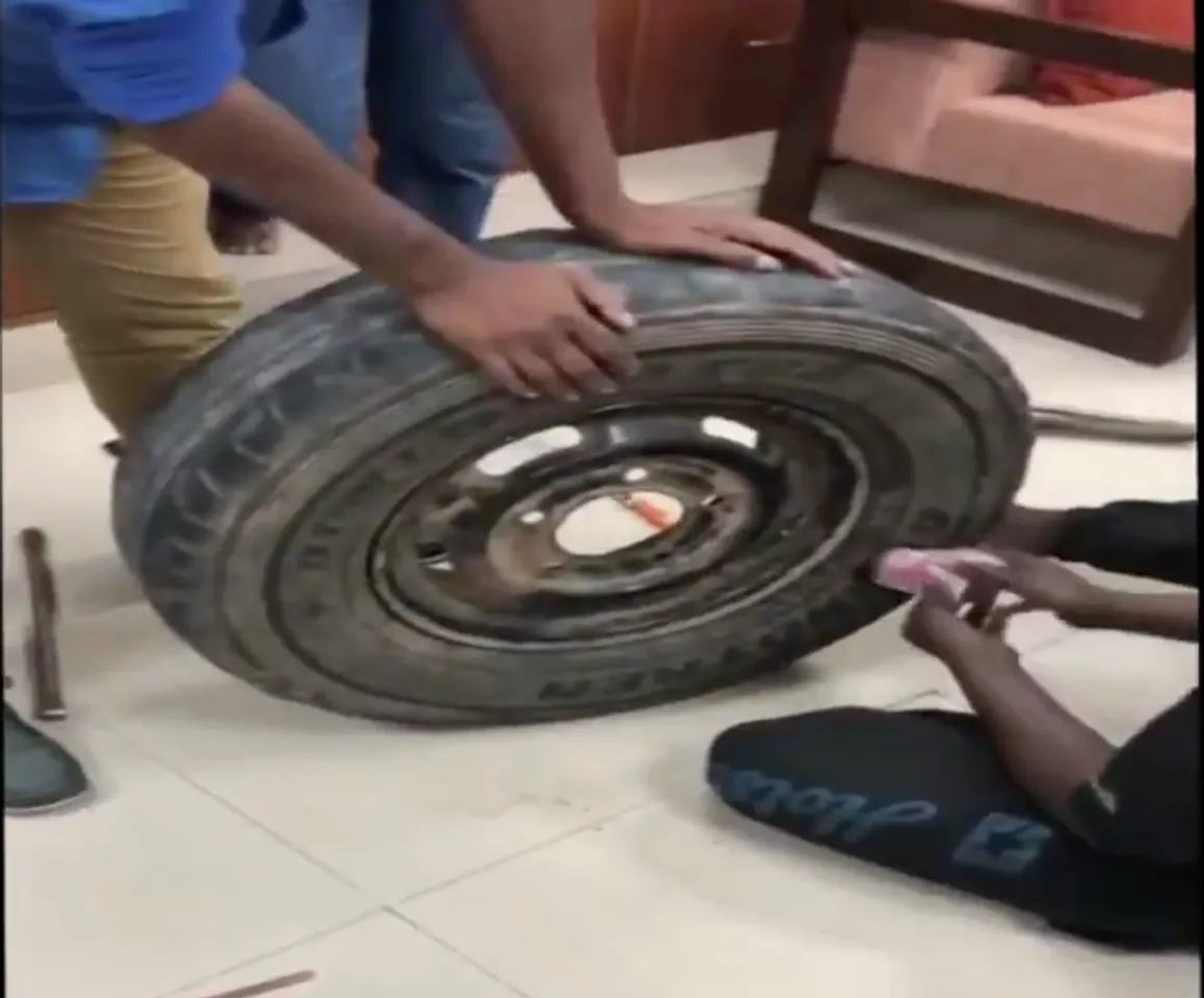 Rs 2.3 crore seized from Spare Tyre