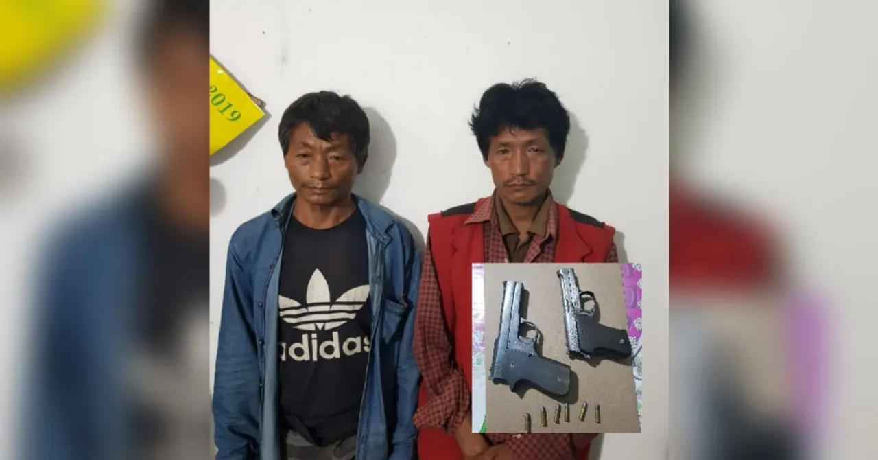 Two men arrested with pistols in Golaghat