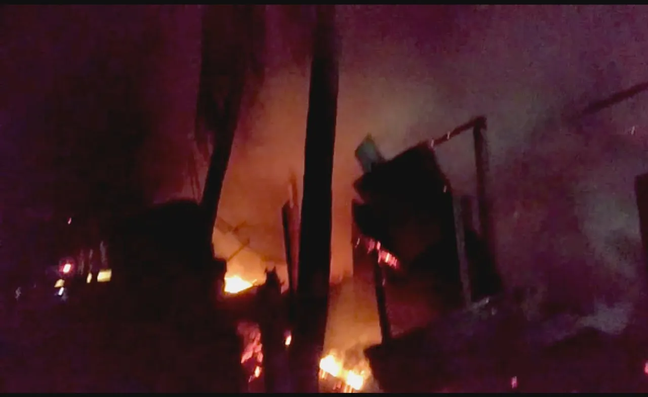 Fire Breaks Out In Hojai