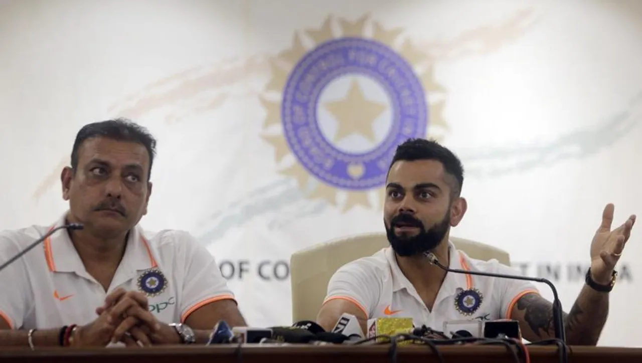 Kohli addresses media before World cup tour