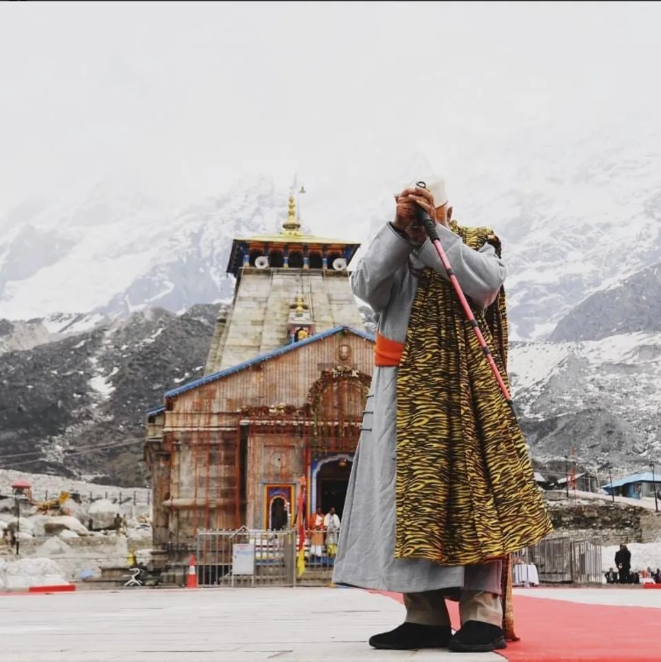 PM visits Badrinath after a 17 hours meditation