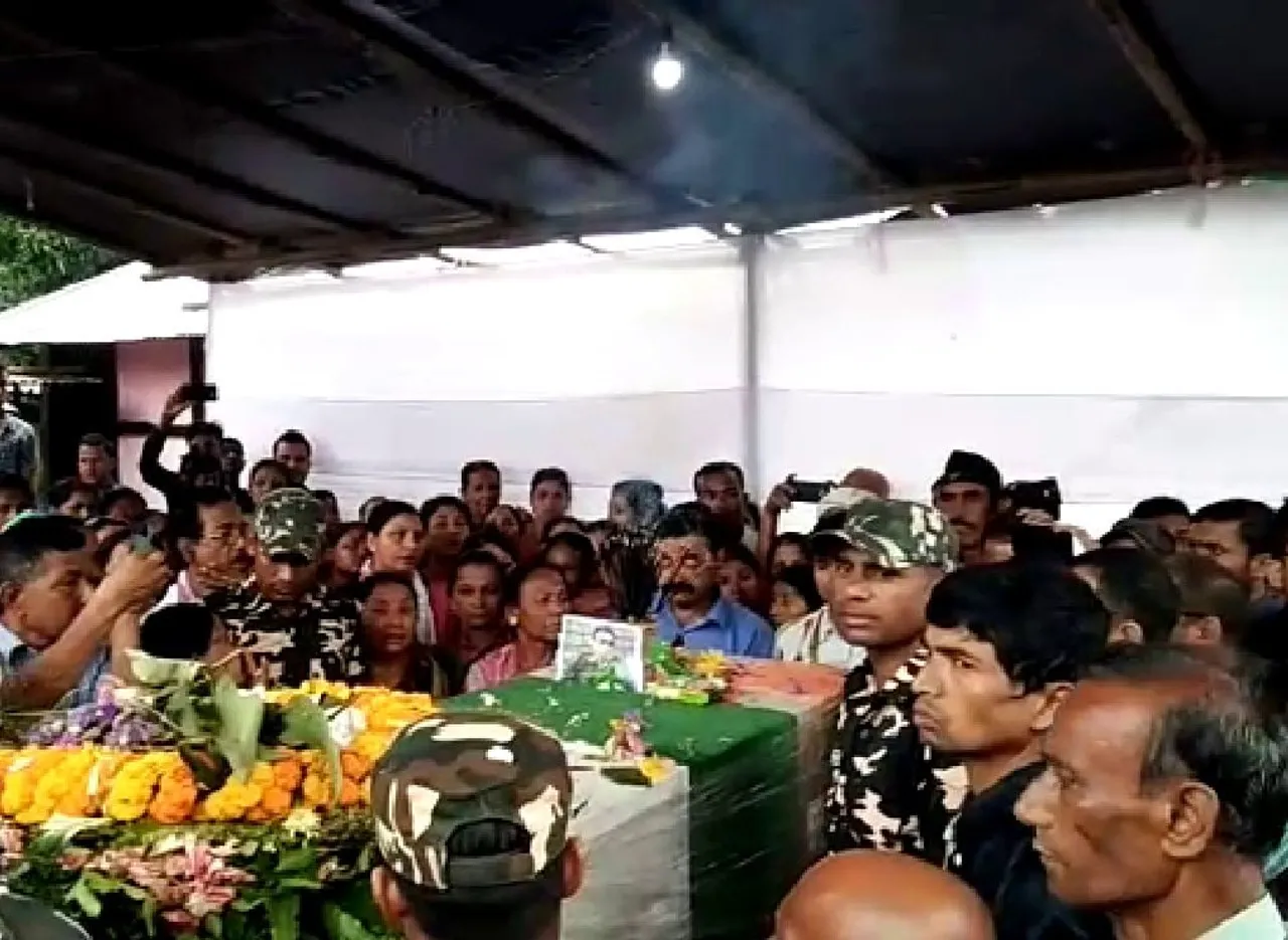 Last Rites of Martyr Niraj Chetry Performed