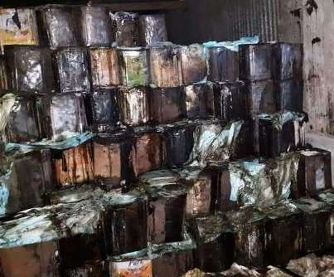 120 tins of Molasses seized