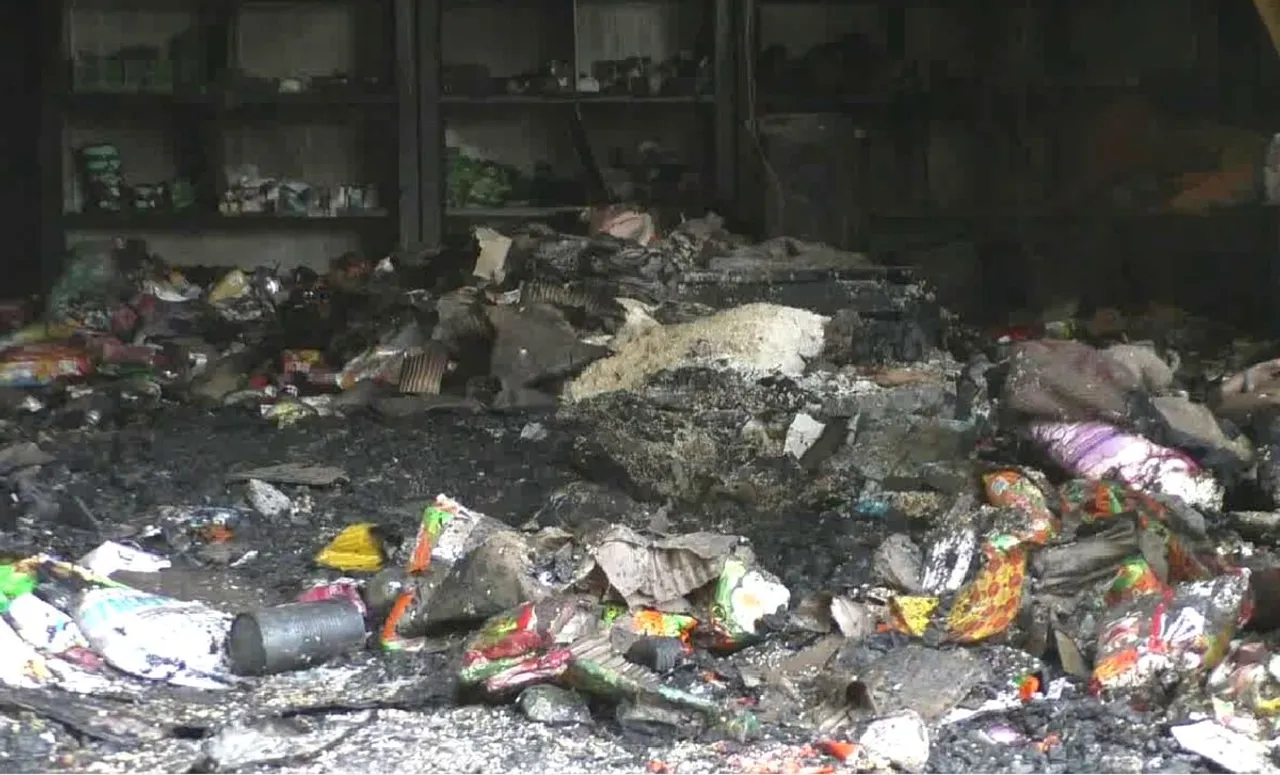 Massive Fire Breaks Out at North Guwahati