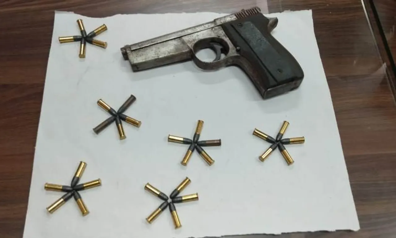Arms & ammunition recovered at Guwahati Railway Station