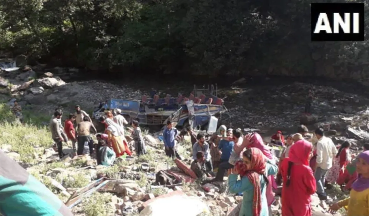 Bus falls into gorge in J&K, over 20 dead
