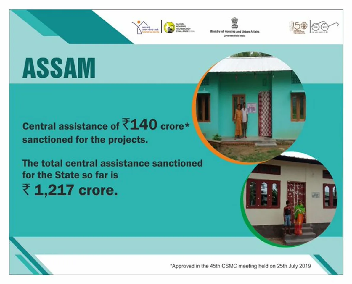 PMAY | Rs 140 Cr. Sanctioned for Assam