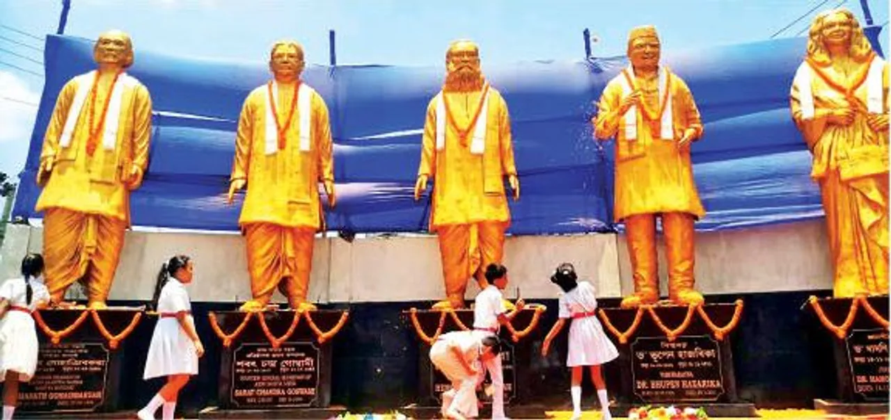 Statues of Assam’s literary stalwarts unveiled