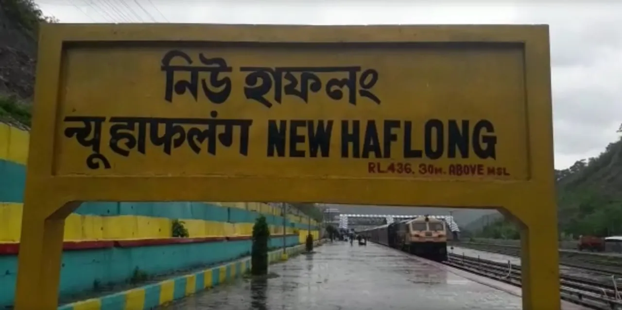 Railway track washed away, train reverted to Guwahati