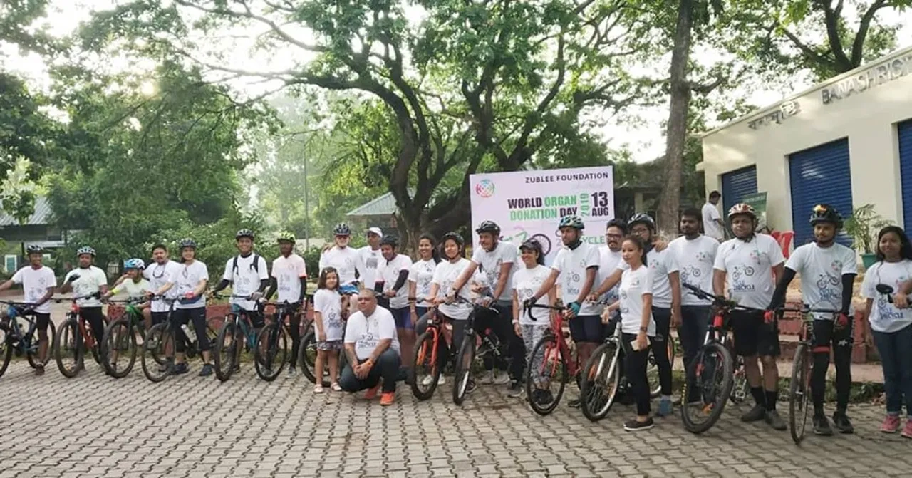 Zublee Foundation observes Organ Donation Day, organises cyclothon