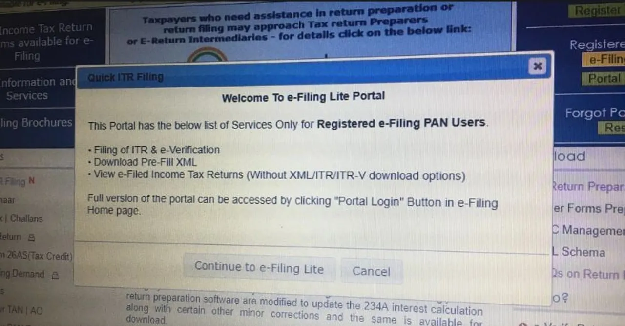 Tax dept. launches ‘e-filing Lite’ for taxpayers