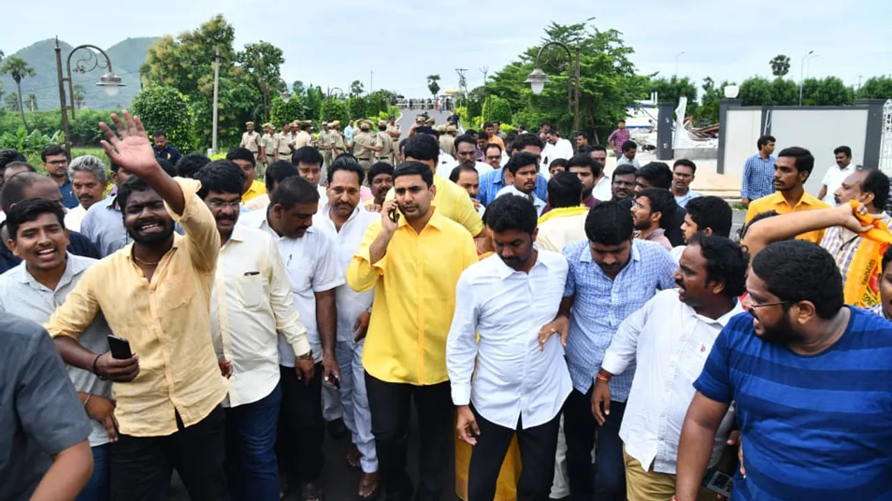 Chandrababu Naidu and Son Under House Arrest