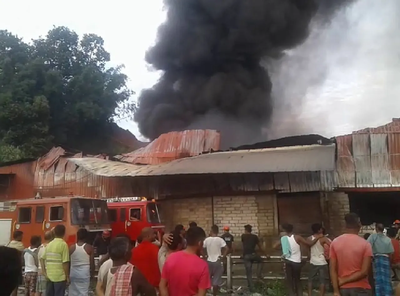 Fire breaks out at Jorabat