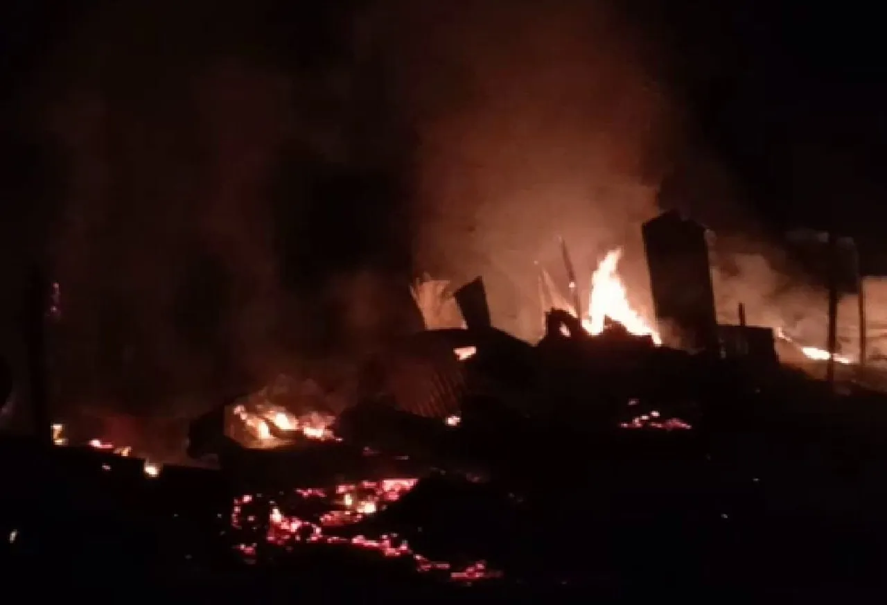 Massive Fire Breaks Out at Silchar