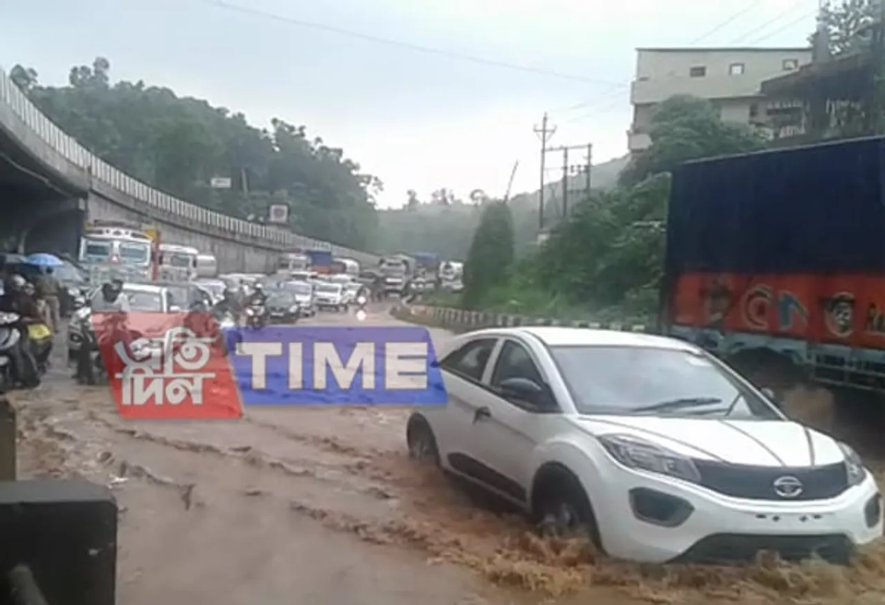 Flash flood inundated Jorabat