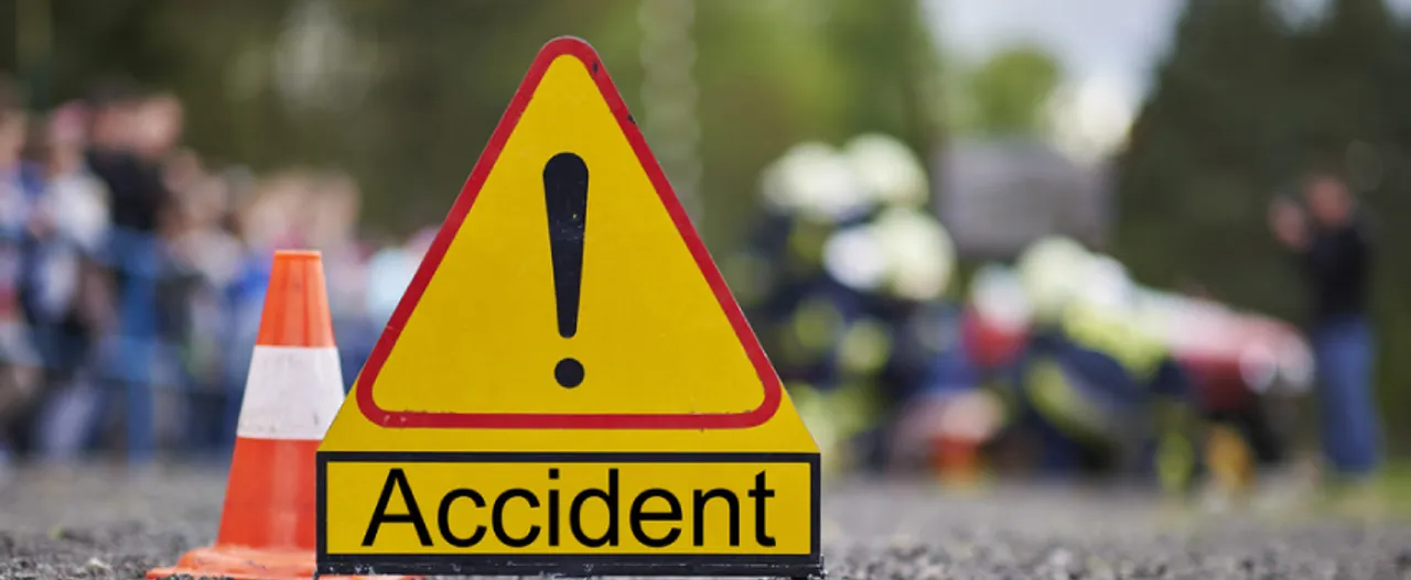 Road accident in Geetanagar