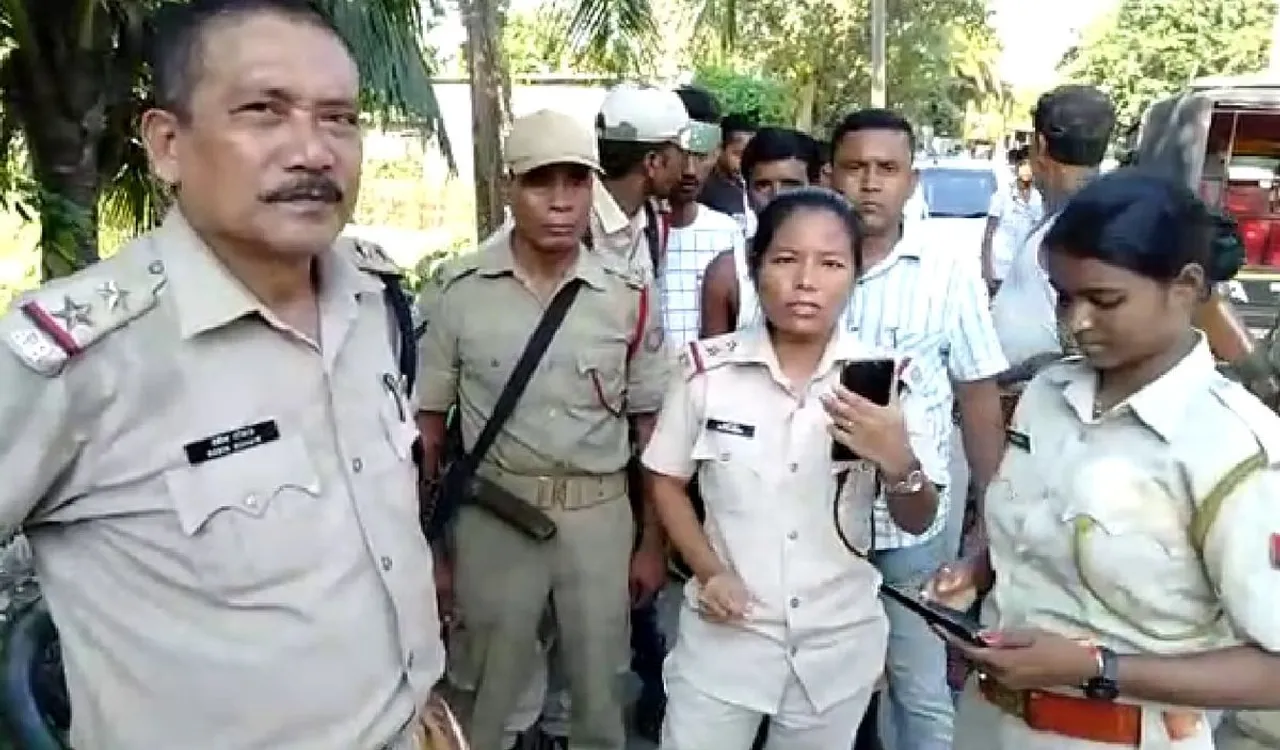 Police team assaulted in Hajo
