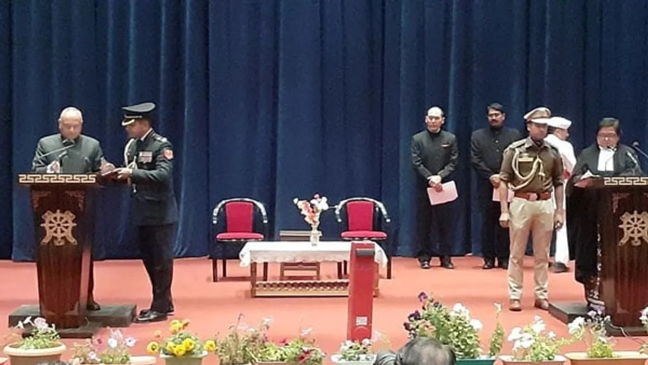R K Mathur Takes Oath as Ladakh LG