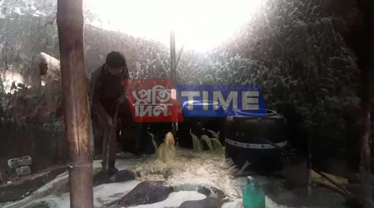 Country Liquor Destroyed in Morigaon, 5 Arrested