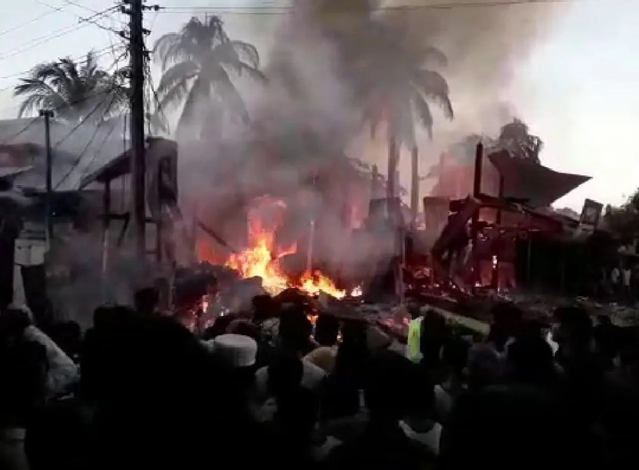 Massive Fire Breaks Out at Kaliabor