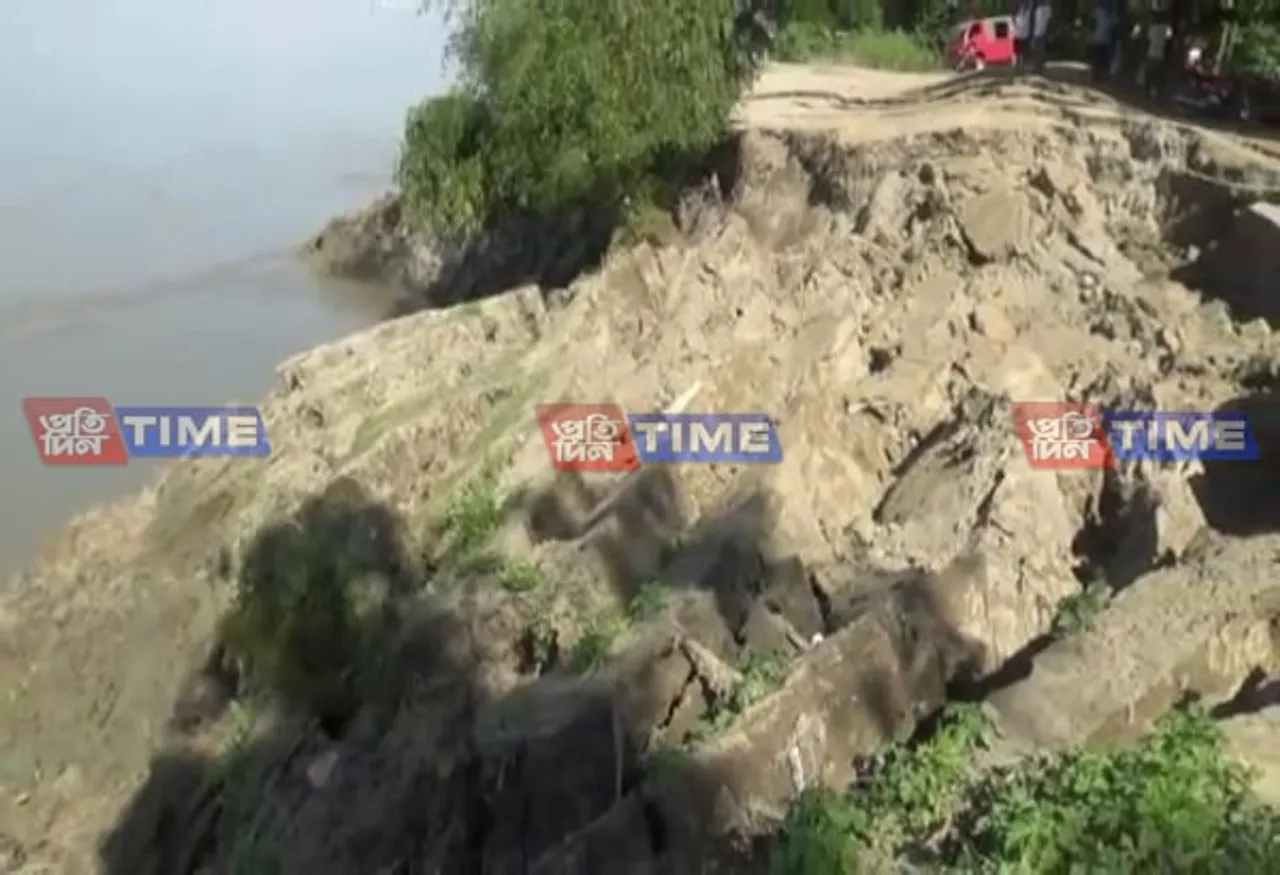 Erosion of Brahmaputra River takes frightful turn in Gaurisagar