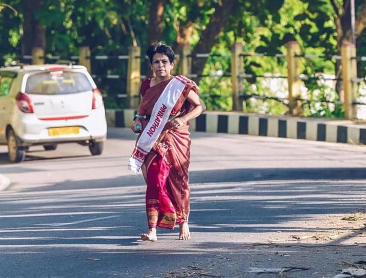 Pinkathon | 50-Yo Irina runs from Tezpur to Guwahati