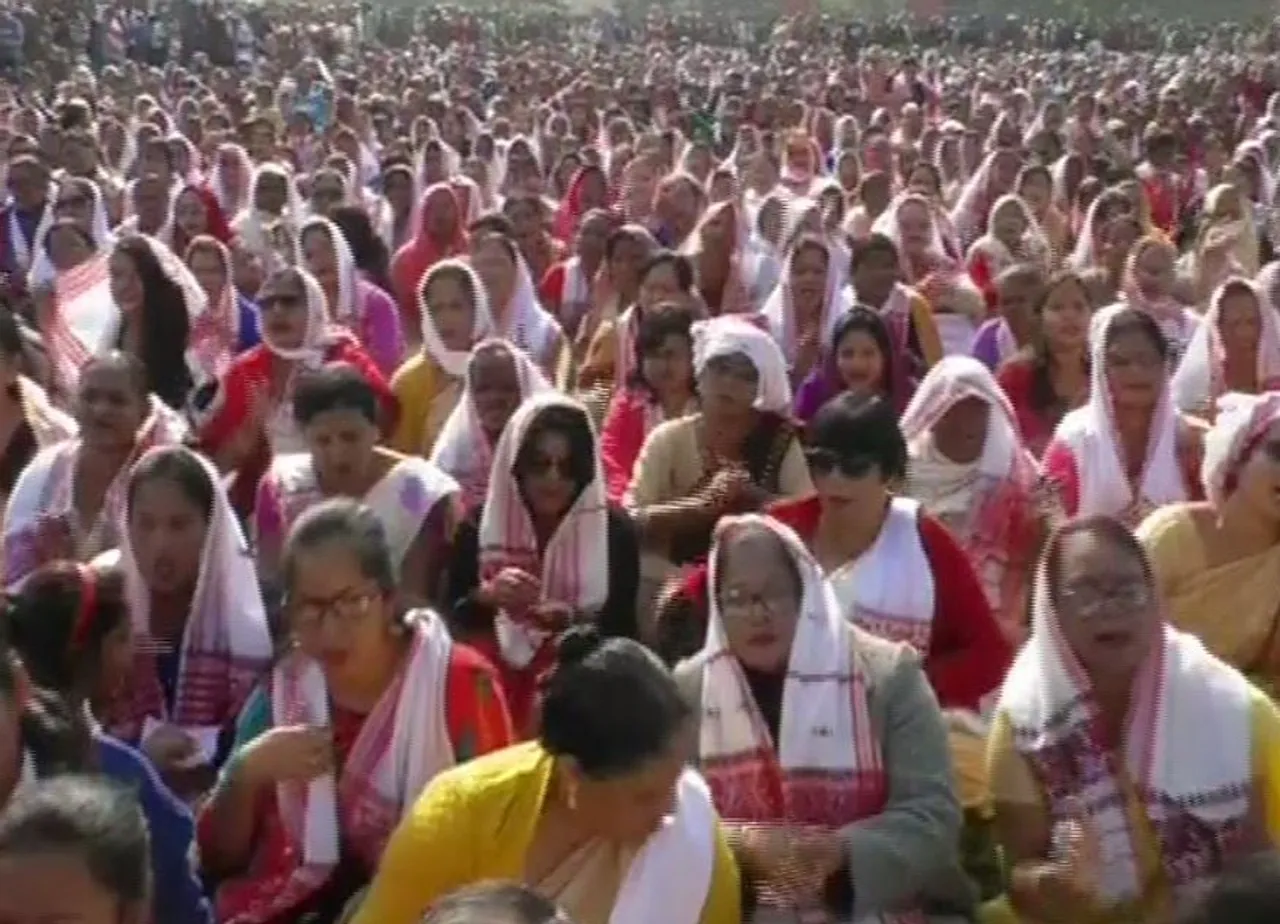 Assam: Women protest against CAA