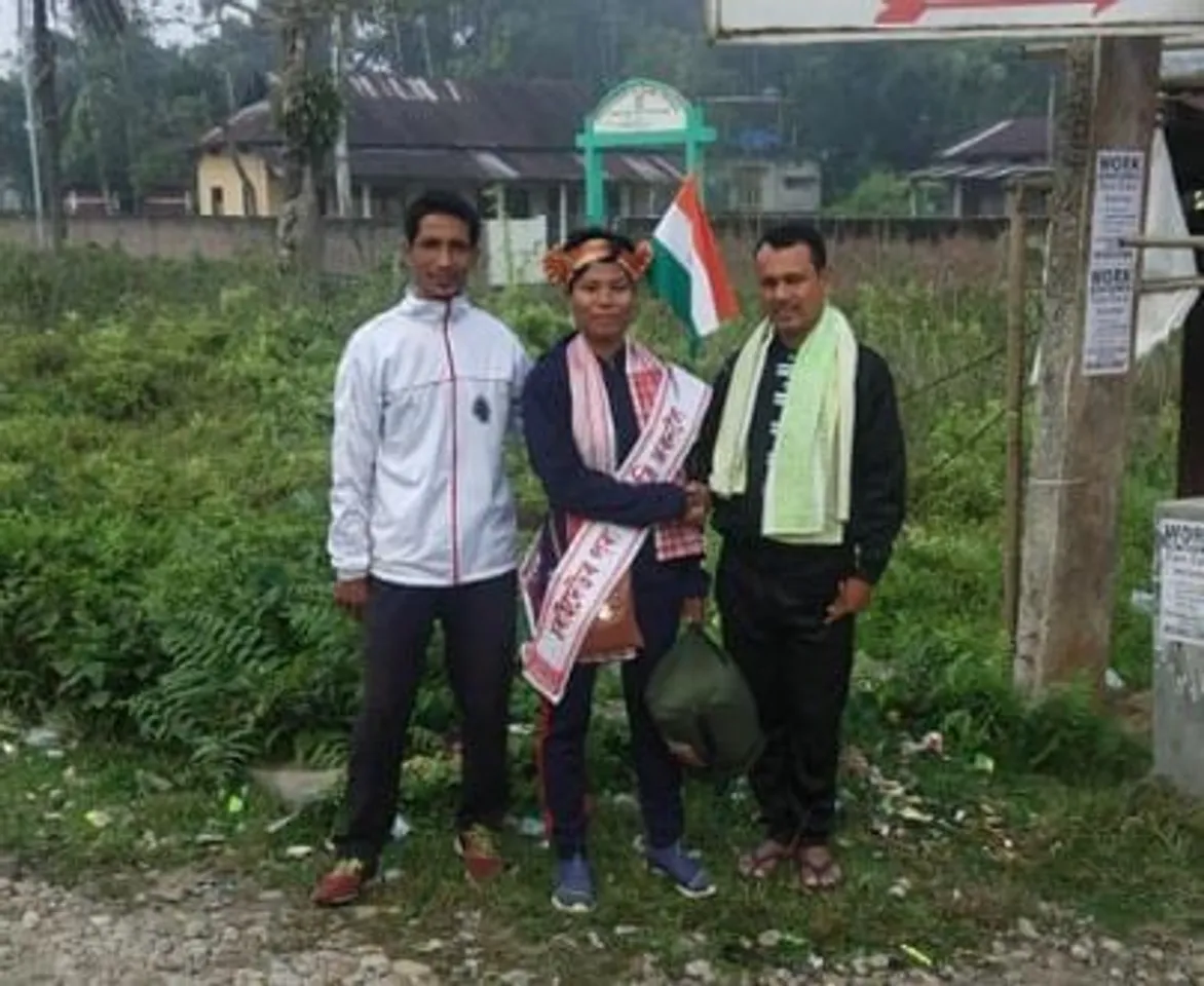Assam Girl walks from Charaideo Maidam to Rashtrapati Bhavan