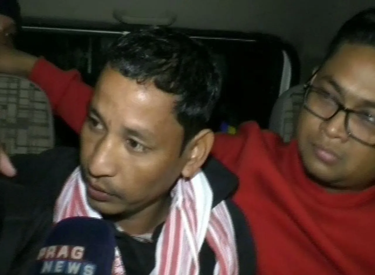 Assam Fisherman Simanta reaches hometown