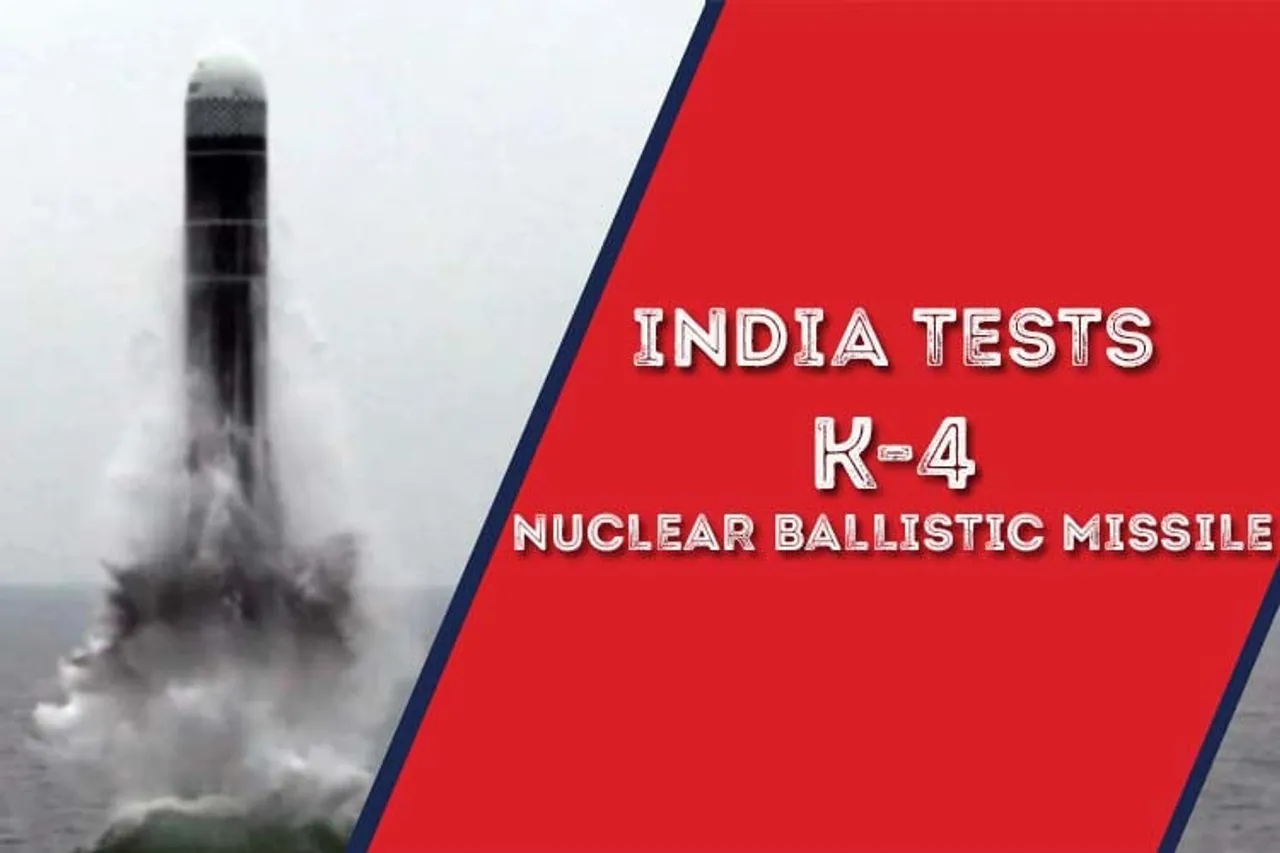India successfully test-fires K-4 Ballistic Missile