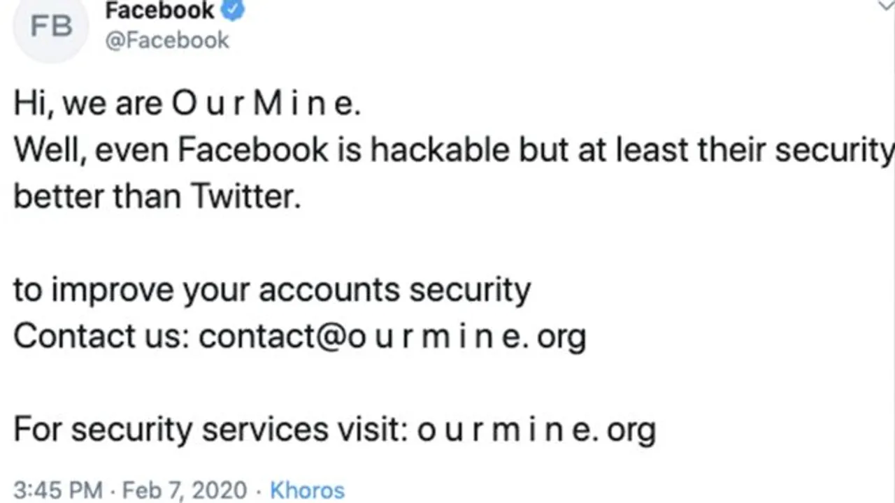 Facebook’s Twitter and Instagram accounts hacked