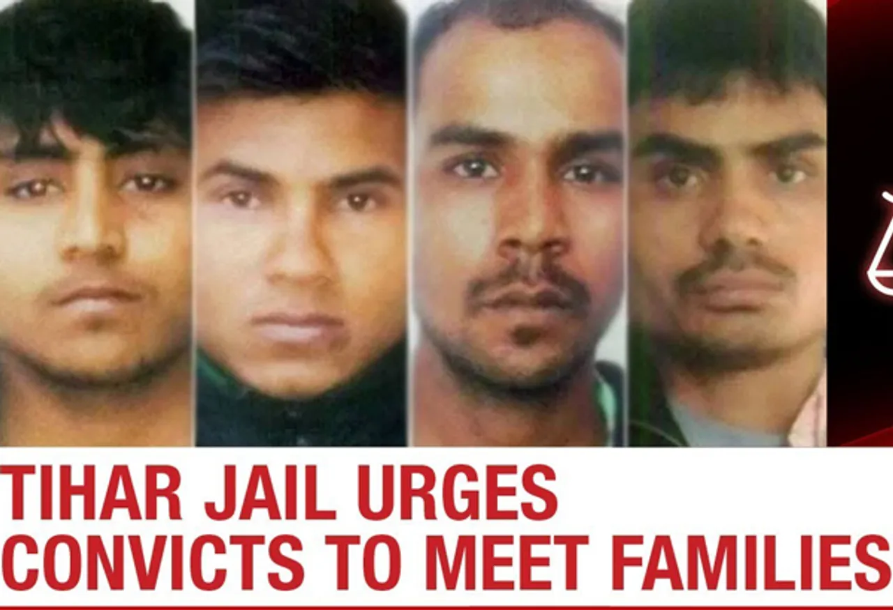 Nirbhaya convicts asked to avail their final family meeting