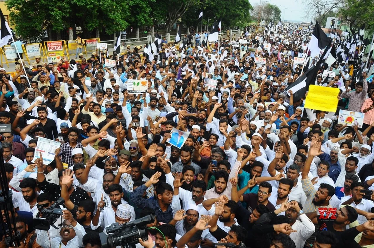 Thousands of Muslims Protested in Chennai Against CAA