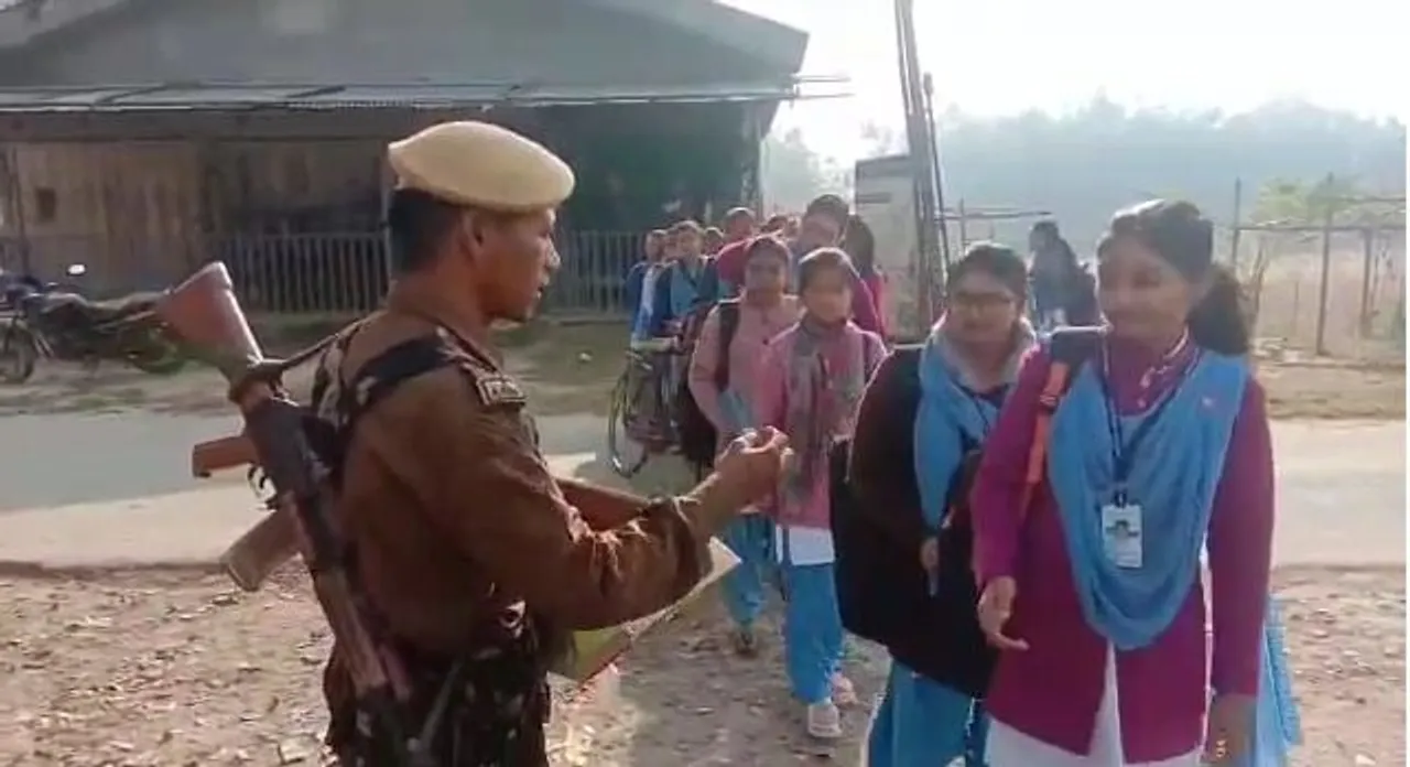 Assam Cop’s Unique ‘Good luck’ to students