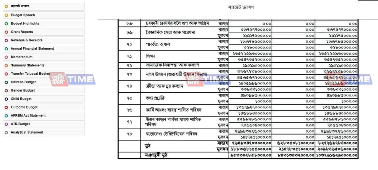 Assam Budget 2020-21 leaked online!