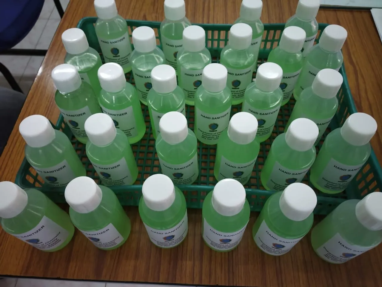 COVID19: Cotton University prepares its own hand sanitizer