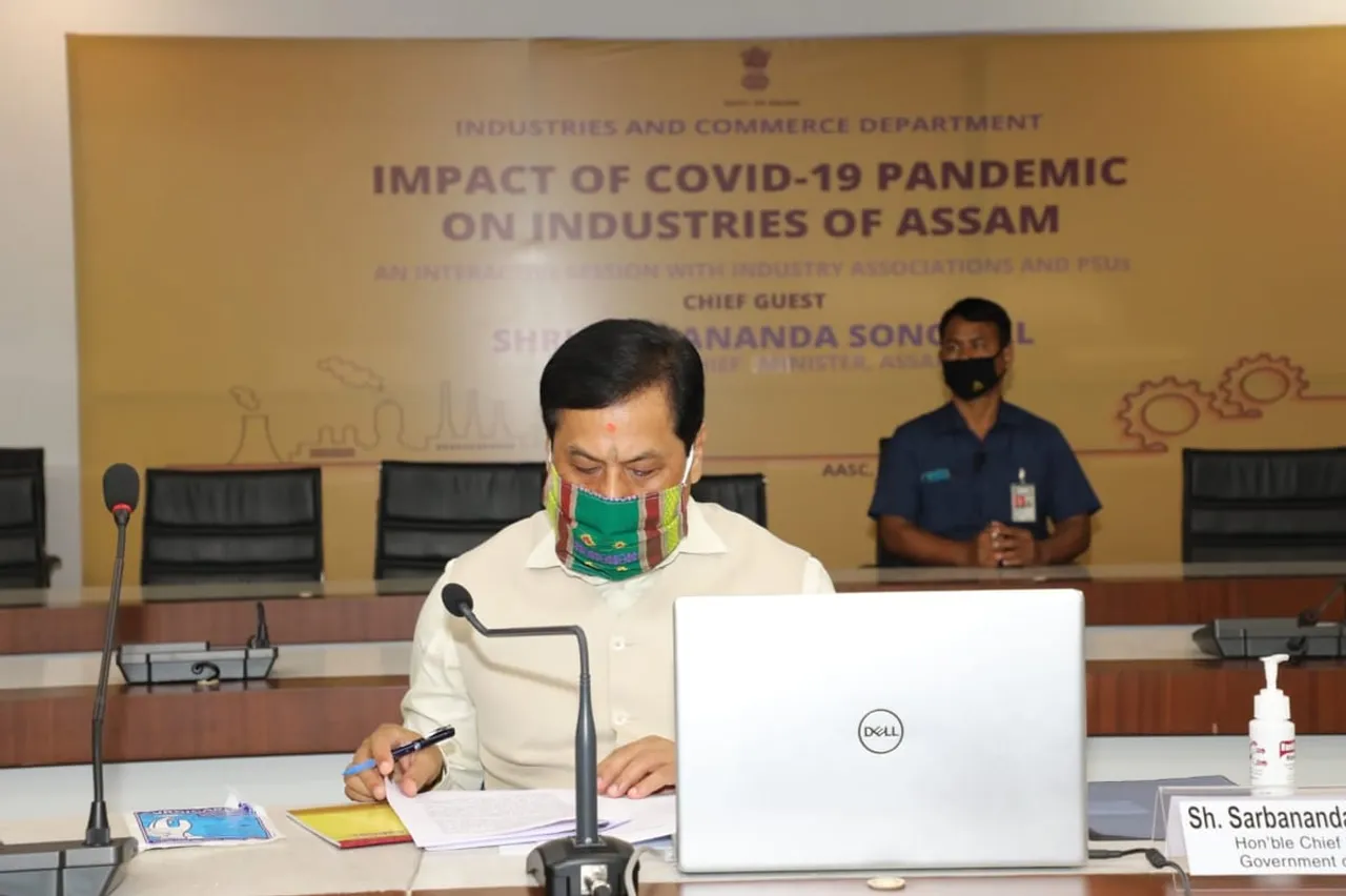 Sonowal interacts with industry chamber representatives