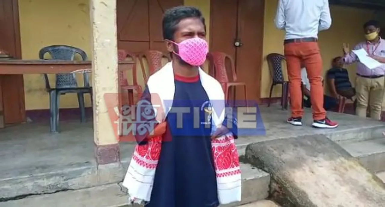 Specially abled Abdul Masjid Comes with Flying Colours in HSLC